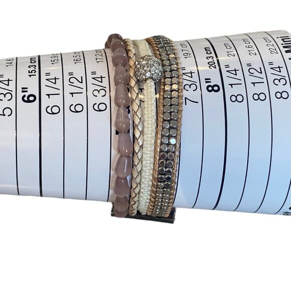 Victoria Emerson multistrand bracelet Pink Lilac - Picture 9 of 9